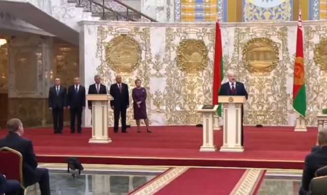 Опубликованы кадры с инаугурации Лукашенко