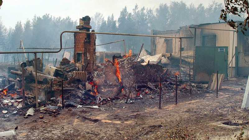 Под Воронежем огонь уничтожил около 50 домов