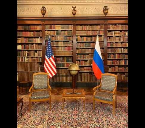 МИД показал комнату для встречи Путина и Байдена