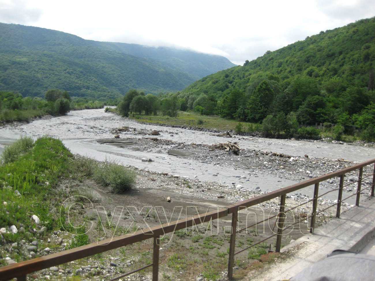 горная река гумиста в абхазии