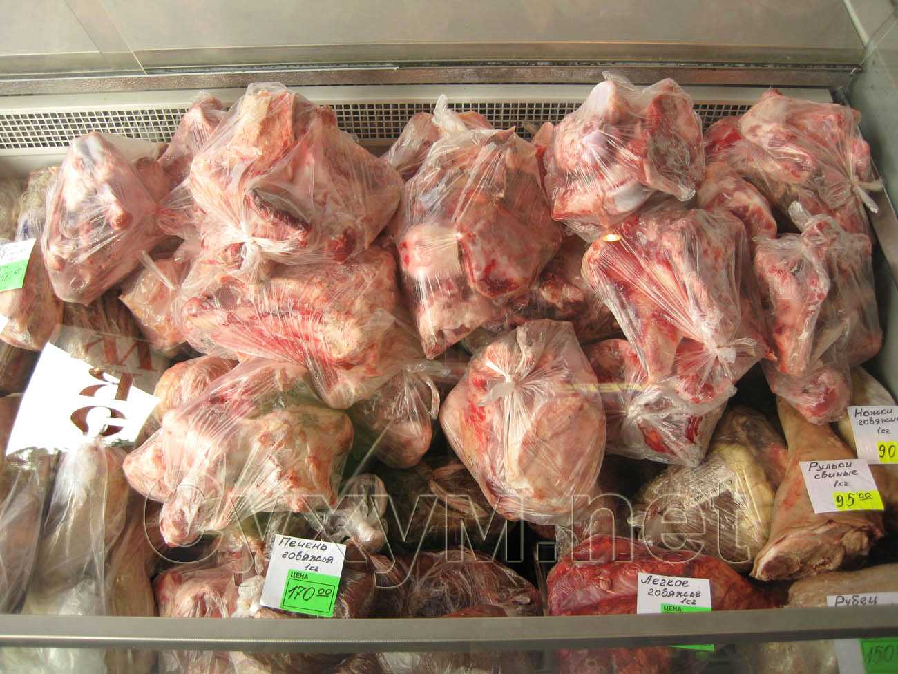 мясная лавка - печень говяжья и рульки свиные