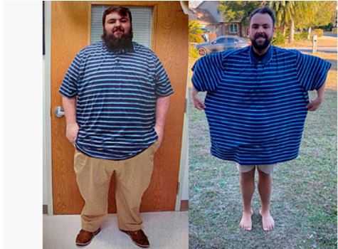 233-килограммовый мужчина похудел на 127 килограммов за год